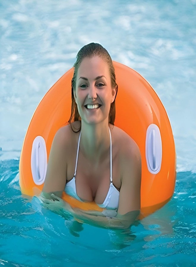 NELSTRAB Adult Swimming Ring Inflatable Pool Float Tube Water Swim Tube with 2 Handles(8 + Years up)(Size - 30''inch)(Multi Color)(1 PIS) - Image 1